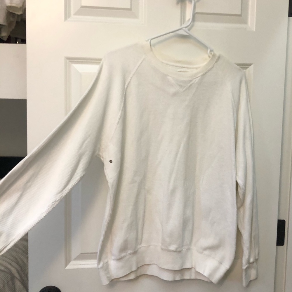 Vintage white crew neck sweatshirt